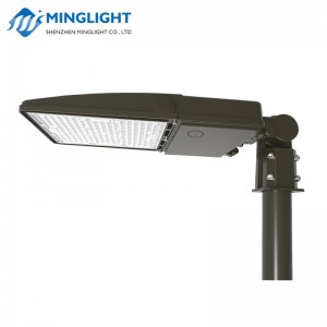 LED ShoeBox parkeerplaats lichtmast straatverlichting met bewegingssensor \u0026 fotocel IP65